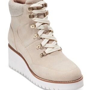 Women's light gray thermal Wedge Boots